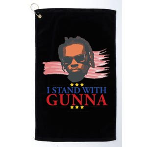 Funny I Stand With G.Unna He Didn’T Tell On Me Gift Platinum Collection Golf Towel