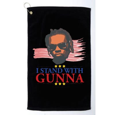 Funny I Stand With G.Unna He Didn’T Tell On Me Gift Platinum Collection Golf Towel