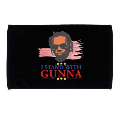 Funny I Stand With G.Unna He Didn’T Tell On Me Gift Microfiber Hand Towel