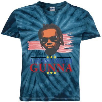 Funny I Stand With G.Unna He Didn’T Tell On Me Gift Kids Tie-Dye T-Shirt