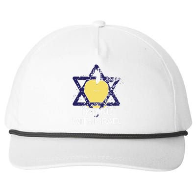 Funny I Stand With Israel Jewish Sweater Israeli Gift Snapback Five-Panel Rope Hat