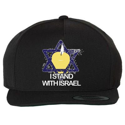 Funny I Stand With Israel Jewish Sweater Israeli Gift Wool Snapback Cap