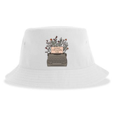 Floral Im So Depressed I Act Like Its My Birthday Sustainable Bucket Hat