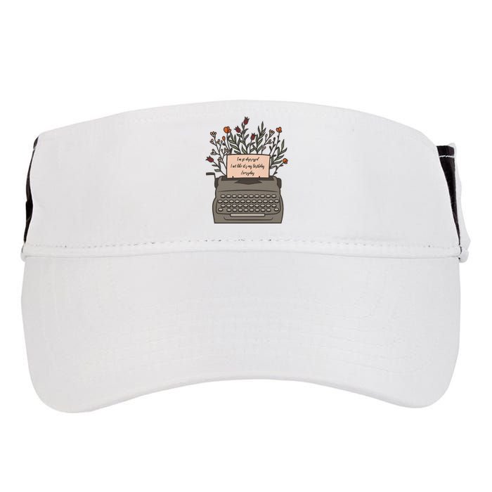 Floral Im So Depressed I Act Like Its My Birthday Adult Drive Performance Visor