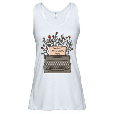 Floral Im So Depressed I Act Like Its My Birthday Ladies Essential Flowy Tank