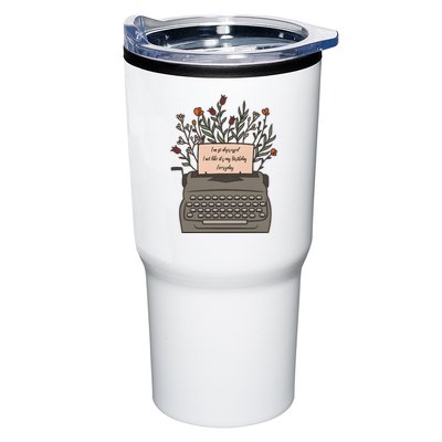 Floral Im So Depressed I Act Like Its My Birthday Tumbler