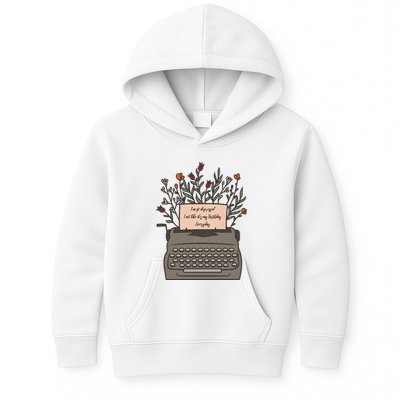 Floral Im So Depressed I Act Like Its My Birthday Kids Hoodie
