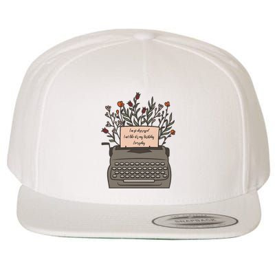 Floral Im So Depressed I Act Like Its My Birthday Wool Snapback Cap