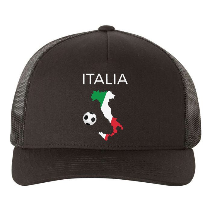 Funny Italy Soccer Forza Azzurri Italian Italia Yupoong Adult 5-Panel Trucker Hat