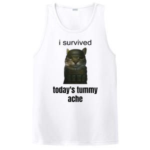 Funny I Survived TodayS Tummy Ache PosiCharge Competitor Tank