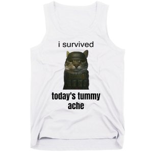 Funny I Survived TodayS Tummy Ache Tank Top