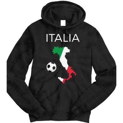 Funny Italy Soccer Forza Azzurri Italian Italia Tie Dye Hoodie