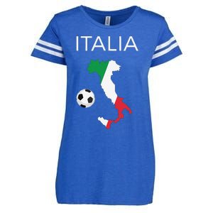 Funny Italy Soccer Forza Azzurri Italian Italia Enza Ladies Jersey Football T-Shirt