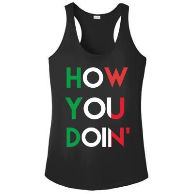 Funny Italian Sayings How You Doin Ladies PosiCharge Competitor Racerback Tank