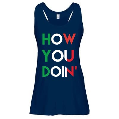 Funny Italian Sayings How You Doin Ladies Essential Flowy Tank