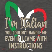 Funny Italian Sayings Im Italian Vector Backpack