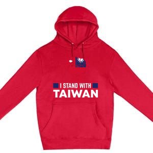 Fist I Stand With Taiwan Cool Gift Premium Pullover Hoodie