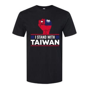 Fist I Stand With Taiwan Cool Gift Softstyle CVC T-Shirt