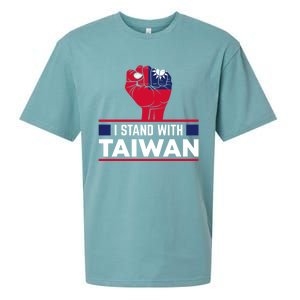 Fist I Stand With Taiwan Cool Gift Sueded Cloud Jersey T-Shirt