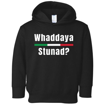 Funny Italian Sayings Whaddaya Stunad Toddler Hoodie