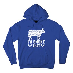 Funny I’d Smoke That Cow Meat Grilling Bbq Smoker Chef Dad Gift Hoodie