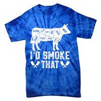 Funny I’d Smoke That Cow Meat Grilling Bbq Smoker Chef Dad Gift Tie-Dye T-Shirt