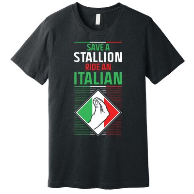 Funny Italian Slang Italy Sayings Humor Joke Quote Premium T-Shirt