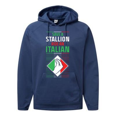 Funny Italian Slang Italy Sayings Humor Joke Quote Performance Fleece Hoodie