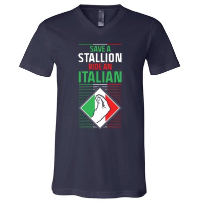 Funny Italian Slang Italy Sayings Humor Joke Quote V-Neck T-Shirt