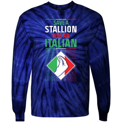 Funny Italian Slang Italy Sayings Humor Joke Quote Tie-Dye Long Sleeve Shirt