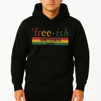Free Ish Since 1865 With Pan African Flag For Juneteenth Hoodie