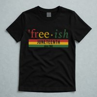 Free Ish Since 1865 With Pan African Flag For Juneteenth T-Shirt