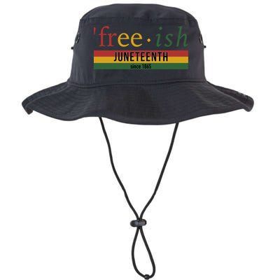 Free Ish Since 1865 With Pan African Flag For Juneteenth Bucket Hat