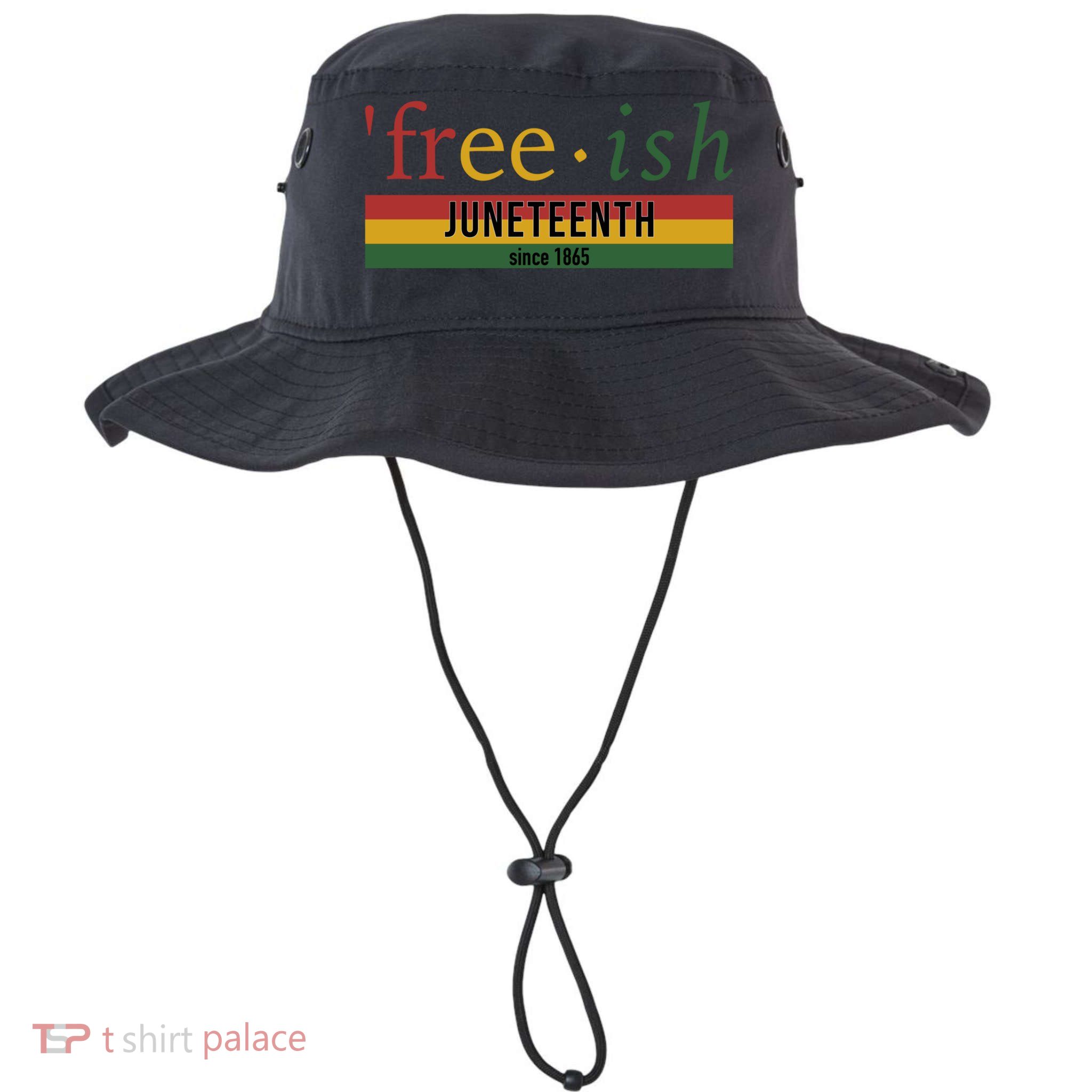 Free Ish Since 1865 With Pan African Flag For Juneteenth Bucket Hat