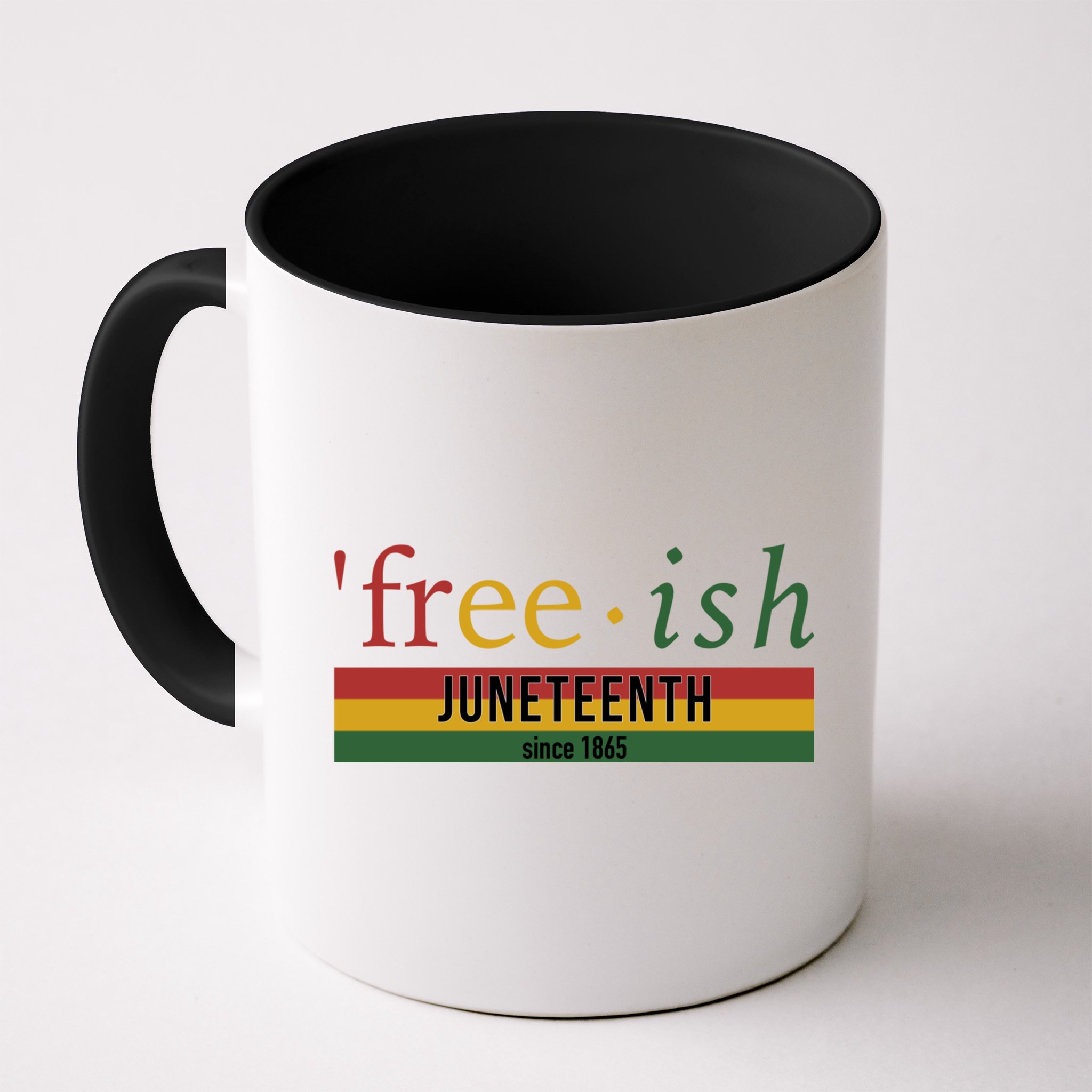 Free Ish Since 1865 With Pan African Flag For Juneteenth Mug