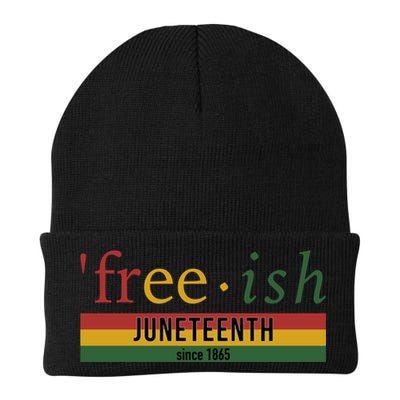 Free Ish Since 1865 With Pan African Flag For Juneteenth Beanie