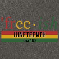 Free Ish Since 1865 With Pan African Flag For Juneteenth Cotton Canvas Backpack