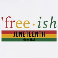 Free Ish Since 1865 With Pan African Flag For Juneteenth Garment-Dyed Sweatshirt