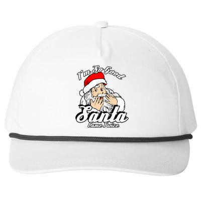 Funny I'm So Good Santa Came Twice Naughty Xmas Funny Gift Snapback Five-Panel Rope Hat