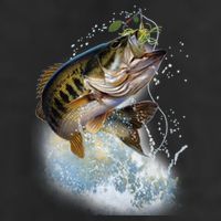 Fish and Hook 7 Panel Mesh Trucker Snapback Hat