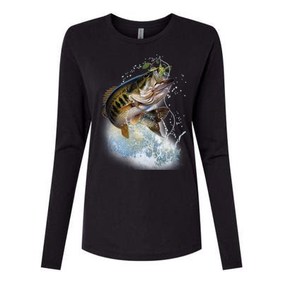 Fish and Hook Womens Cotton Relaxed Long Sleeve T-Shirt