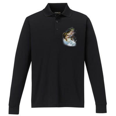 Fish and Hook Performance Long Sleeve Polo