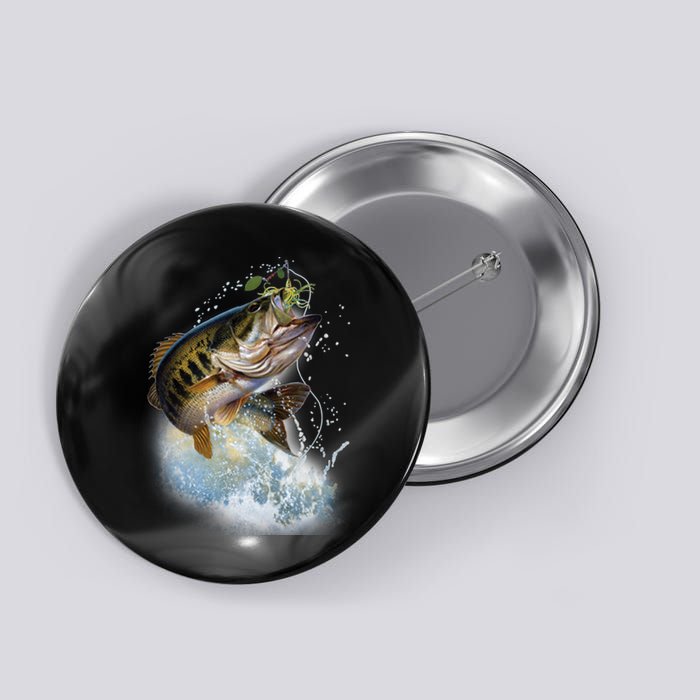Fish and Hook Button