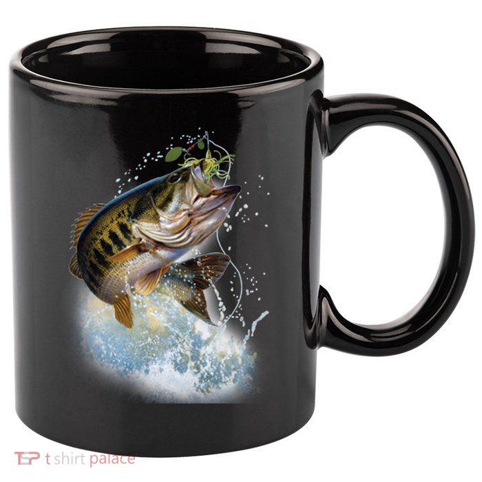 Fish and Hook 11oz C Handle Ceramic Mug