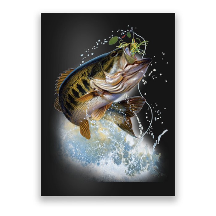 Fish and Hook Poster