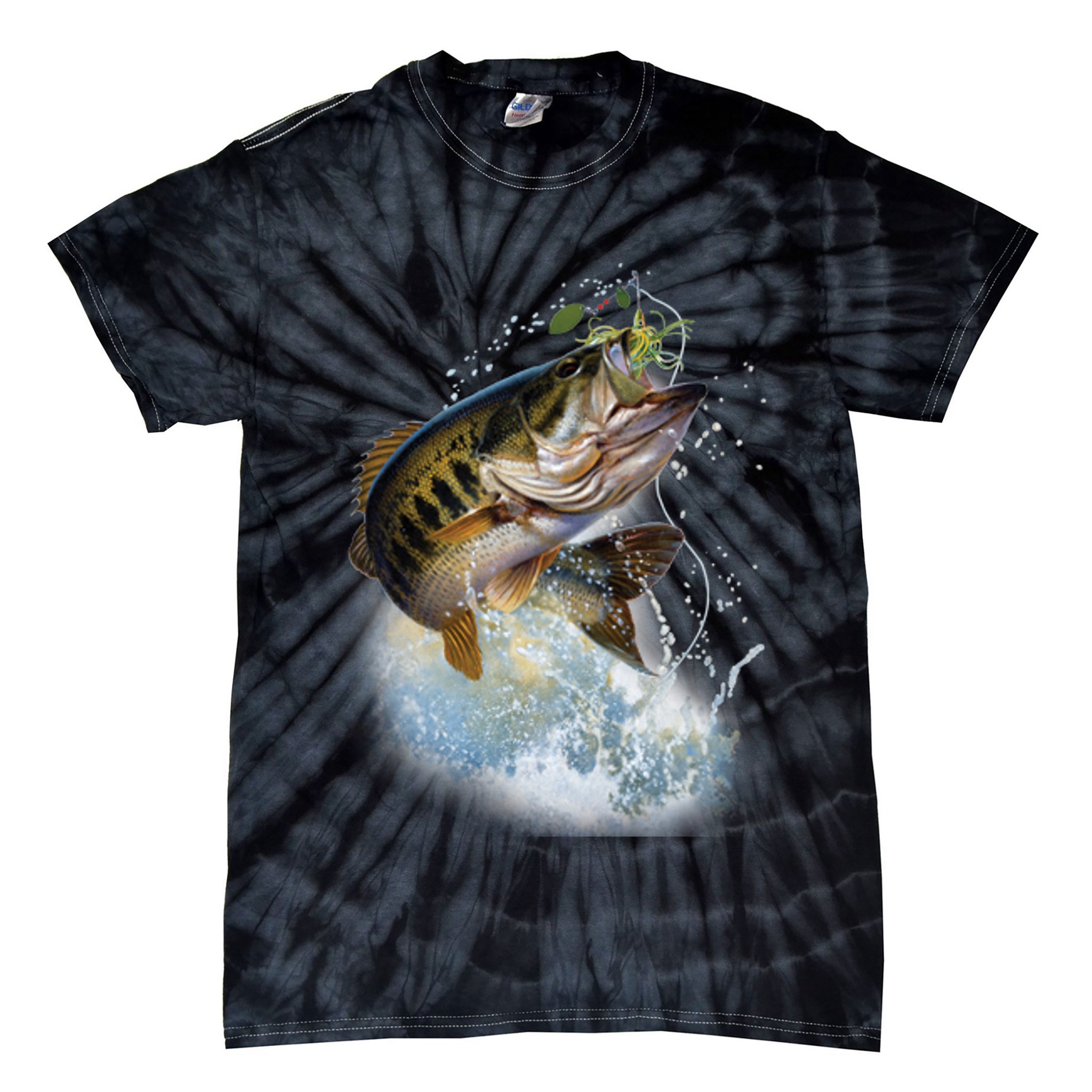 Fish and Hook Tie-Dye T-Shirt