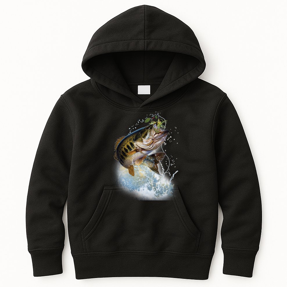 Fish and Hook Kids Hoodie