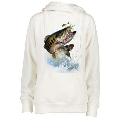 Fish and Hook Womens Funnel Neck Pullover Hood