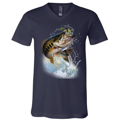 Fish and Hook V-Neck T-Shirt