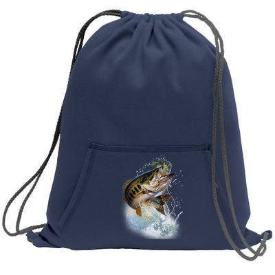 Fish and Hook Sweatshirt Cinch Pack Bag